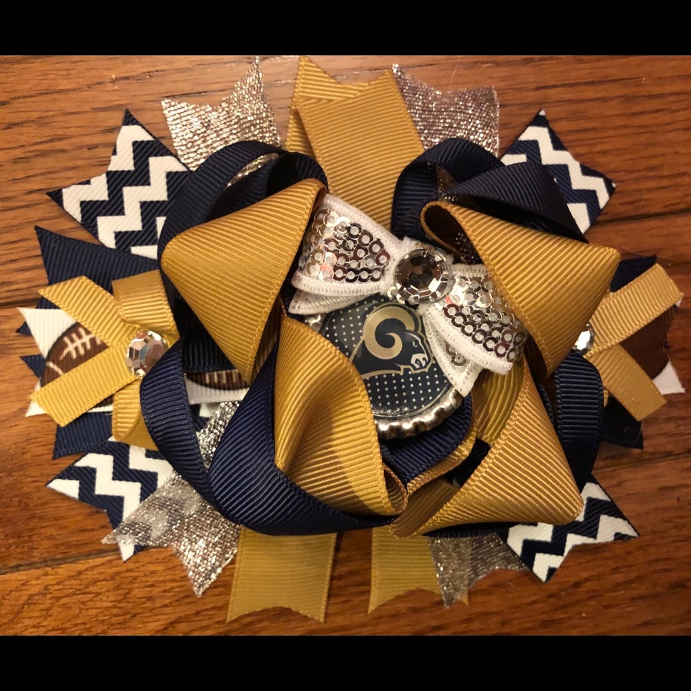 Los Angeles Rams Hair Bow